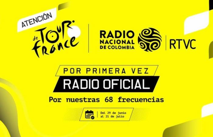The Tour de France 2024 on Colombian National Radio