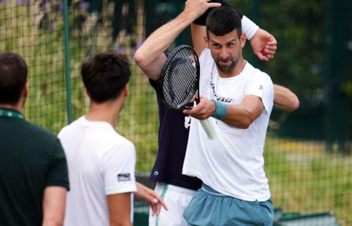 Novak Djokovic and Federico Coria faced each other at Wimbledon