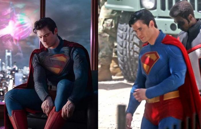 Leaked images from the filming of Superman, fans celebrate an improvement in the suit