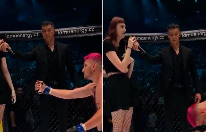 An MMA fighter proposed to his girlfriend after losing a fight and received an unexpected response