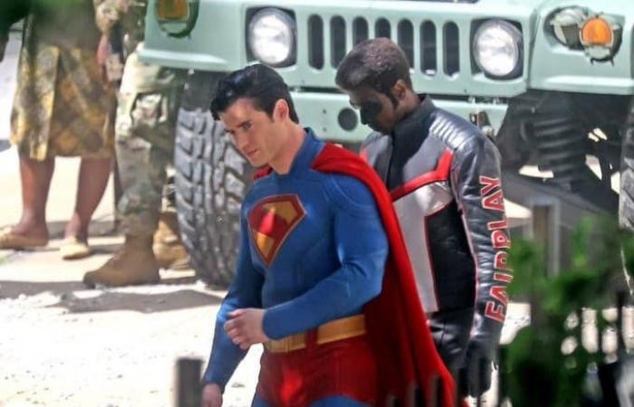 New look at David Corenswet’s Superman alongside Rachel Brosnahan and another superhero