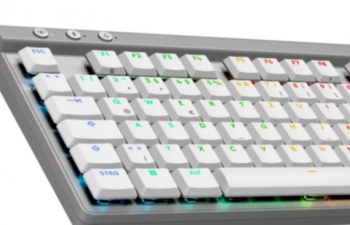 The Logitech G515 Lightspeed TKL mechanical keyboard combines wireless connectivity with a compact, low-profile size