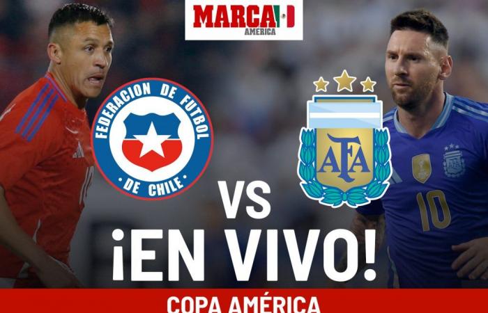 Chile vs Argentina match LIVE. Messi’s game today Copa América 2024