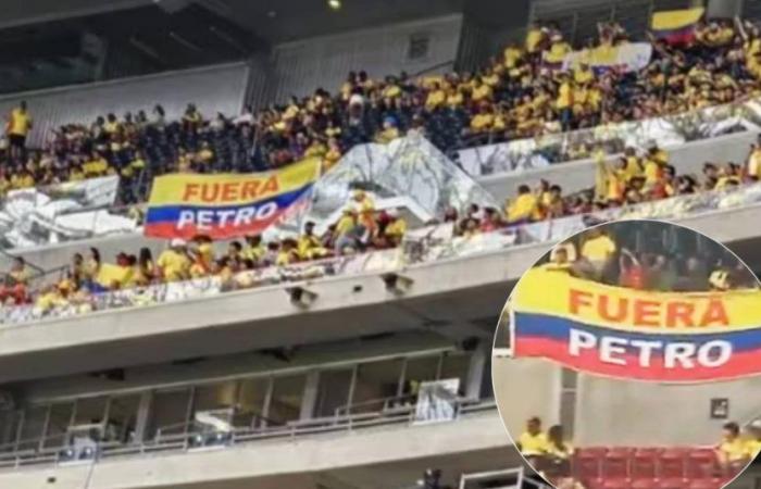 “Petro out!”, the flag and the choirs against President Petro in Colombia’s debut in the Copa América