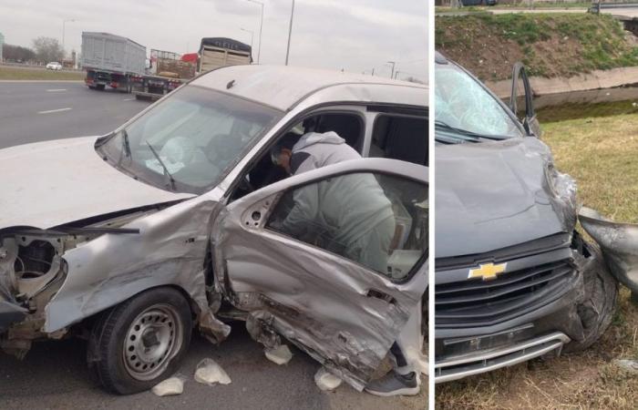 New accident in Circunvalación: crossed into the opposite lane and collided head-on with a utility vehicle June 2024