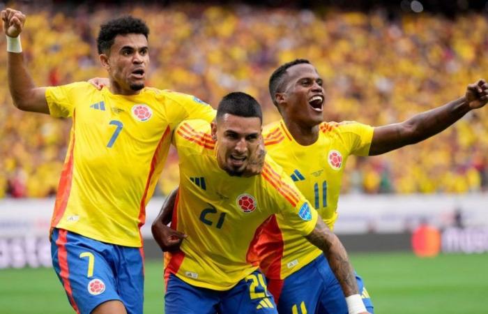 Colombia beat Paraguay with two headers and James’ class