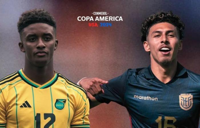 Where to watch Ecuador vs Jamaica TODAY: online TV channel of the match by date 2 of Group B of the Copa América 2024