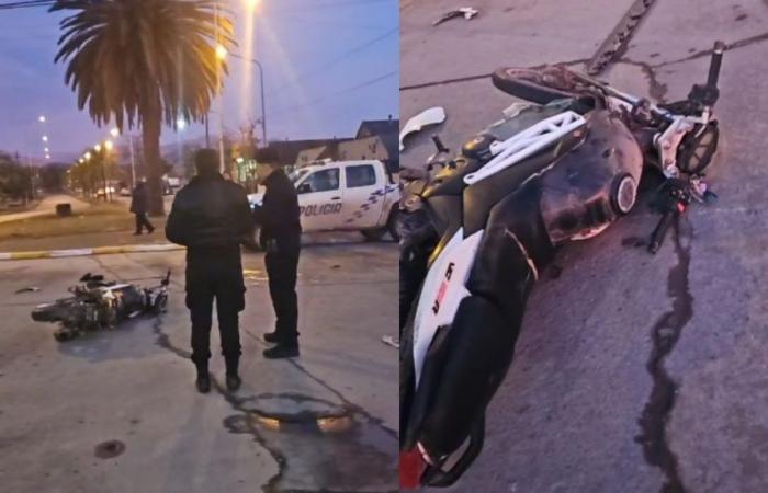 He crashed into a motorcycle in Alto Comedero, fled and two people were injured
