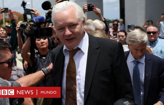 Julian Assange regains freedom after pleading guilty to a crime of espionage before a US court and heads to his native Australia