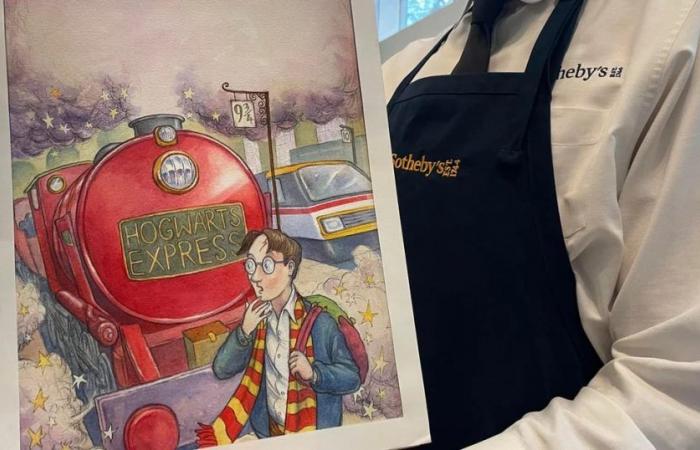 Original Harry Potter drawing sold for three times its estimated price