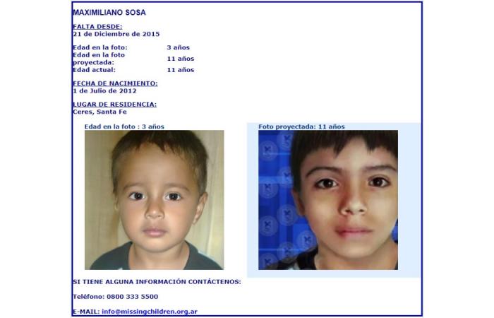 the four minors missing in the province of Santa Fe