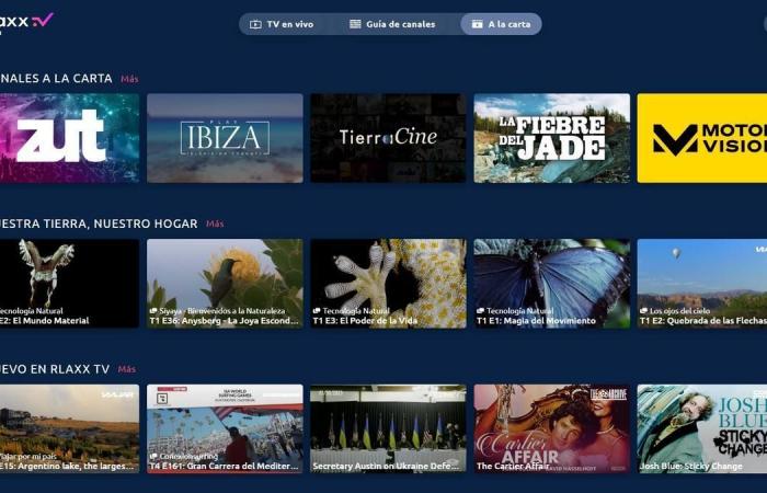 the free application with more than 100 channels of series and movies