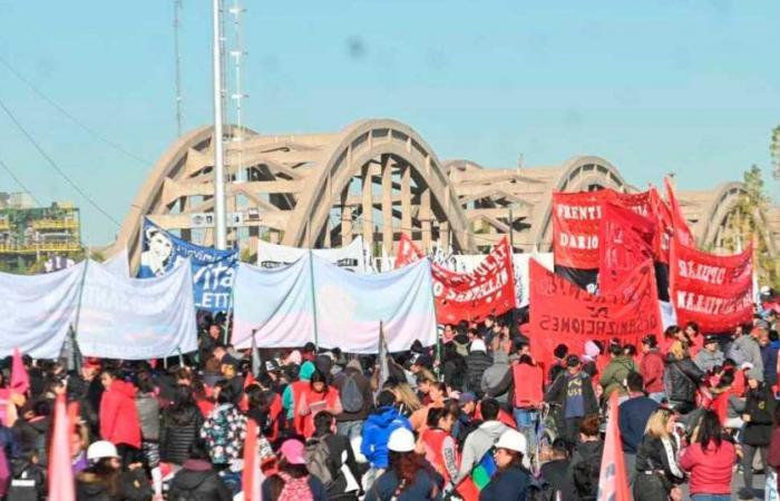 Cut on the Cipolletti-Neuquén bridges and ATEN march this Wednesday: schedules, places and what they demand