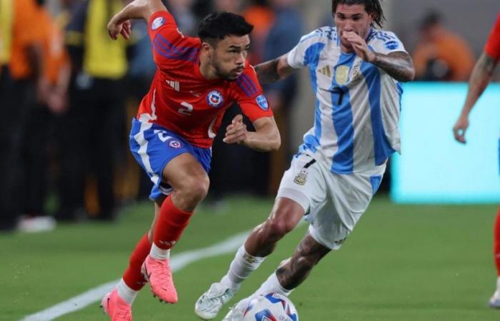 The unusual statistics of Chile in the first half against Argentina