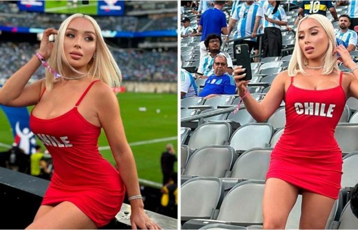 A renowned Chilean model criticized the Argentine National Team after the Albiceleste victory