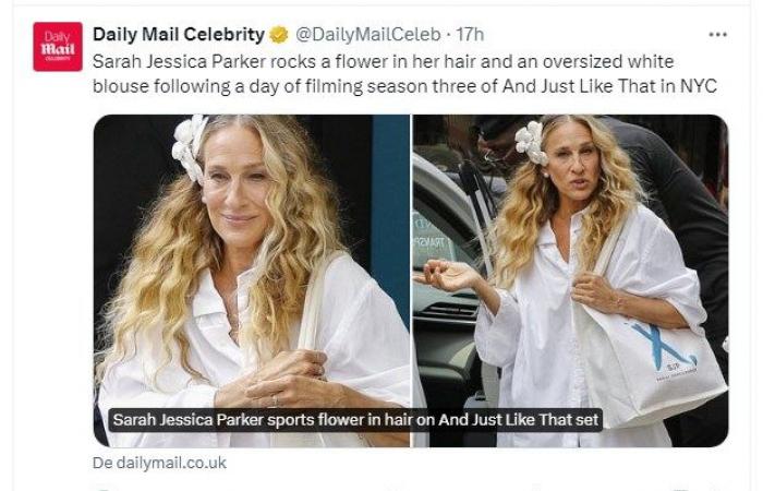 Sarah Jessica Parker sets the trend in the filming of “Just Like That…”: This is what she looks like on the set