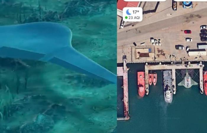 They found the US Navy’s underwater super drone on Google Maps.