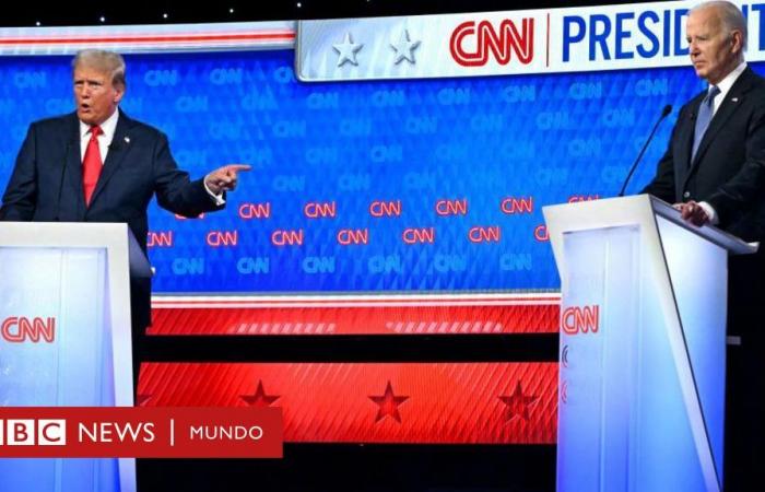A Trump on the attack takes advantage of President Biden’s lapses to dominate the first debate for the 2024 presidential elections
