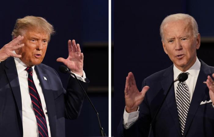 Joe Biden and Donald Trump prepare for their first televised contest