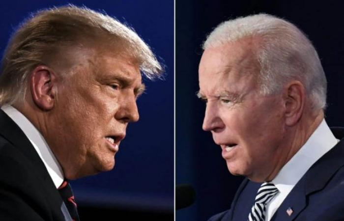 Joe Biden and Donald Trump, first debate of 2024