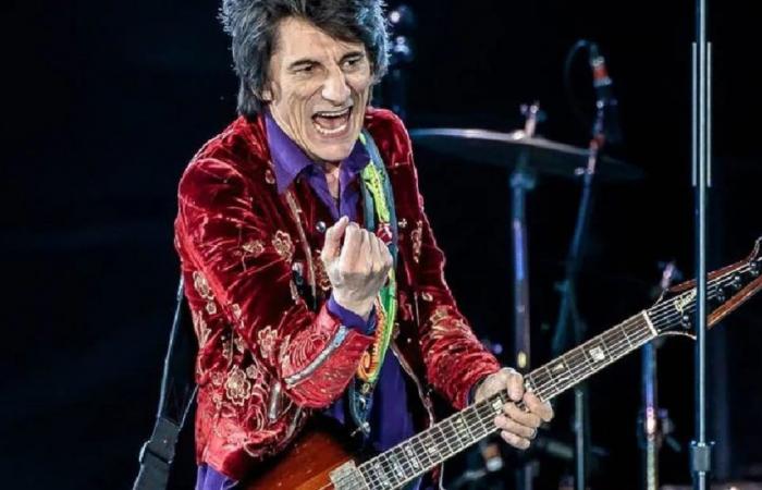 Ronnie Wood published an image thanking the Argentine fans of the Rolling Stones