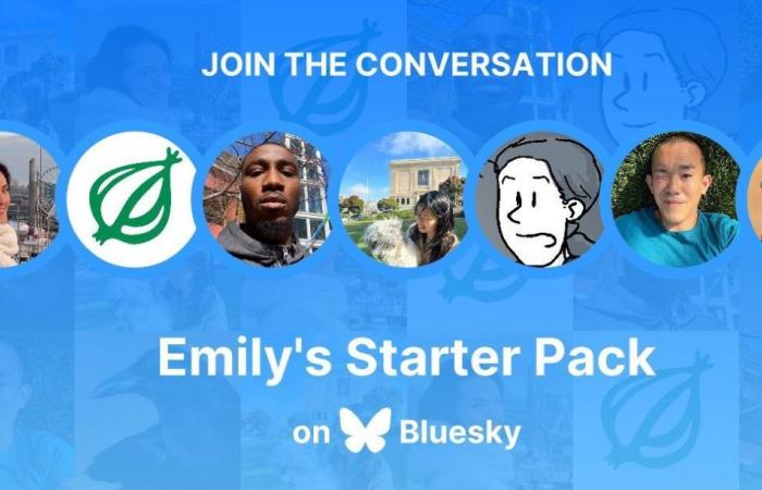 Bluesky allows you to create custom starter packs to encourage other users to join your communities