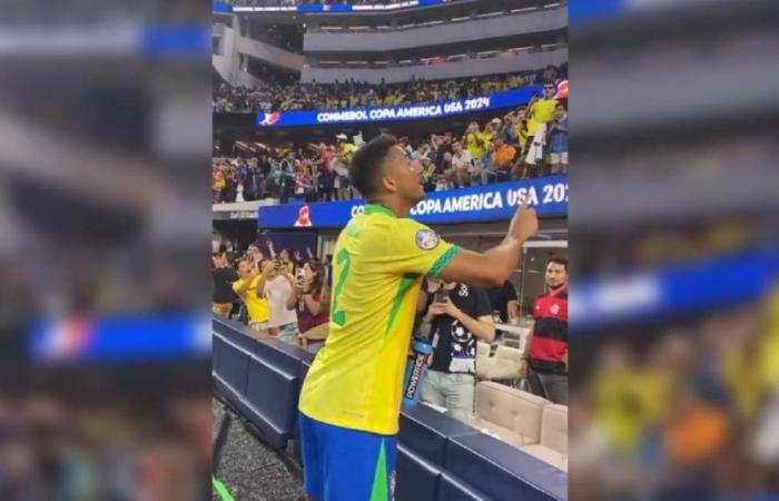 Danilo couldn’t stand it and exploded against the Brazil fans