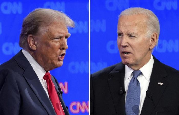 Trump and Biden clash over economy and abortion in their presidential debate