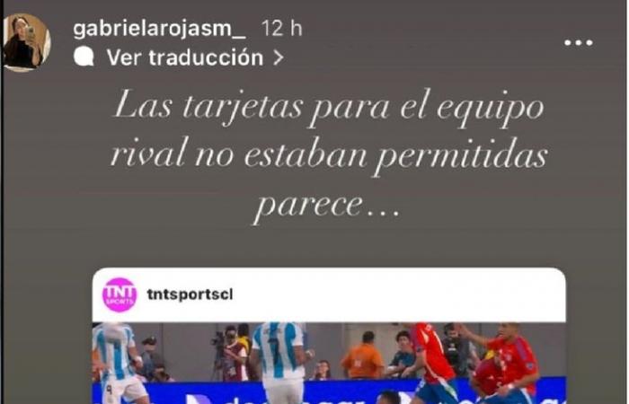 The wife of a Chilean player criticized De Paul: You are really dirty