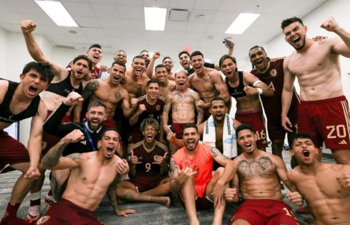 Euphoric celebration of Venezuela after the victory over Mexico: the song of the Argentine singer that made the locker room go crazy