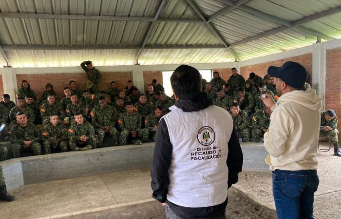 Boyacá Treasury Department trains uniformed officers of the National Army to jointly counter smuggling in the department