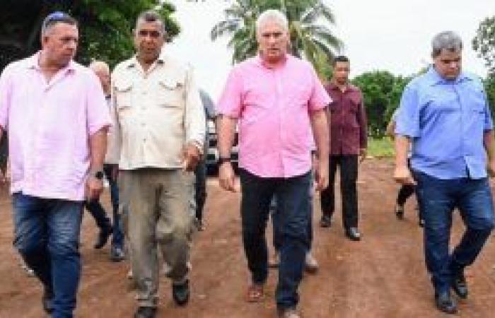 The Cuban president visits the Cienfuegos municipality of Aguada de Pasajeros – Escambray