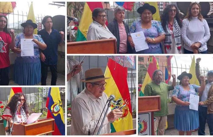 Ecuadorians express solidarity with Bolivia after coup attempt (+Photos)