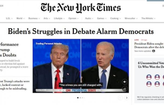 What the US press is saying after the debate between Biden and Trump