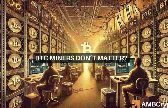 Bitcoin: ‘These miners no longer care about the price’ – Analyst