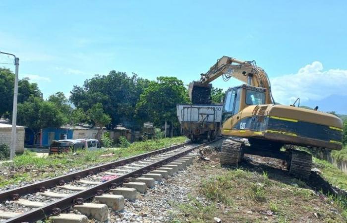 250 m³ of waste collected, garbage that affected the Santa Marta railway operation