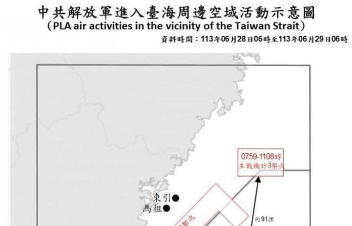 Taiwan detects 23 fighter jets and five Chinese military ships in its vicinity
