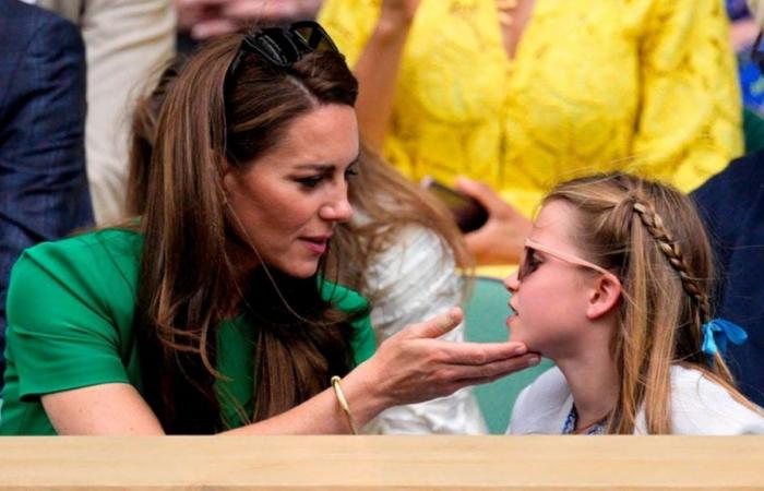 What is the relationship between Kate Middleton and her daughter Charlotte like?