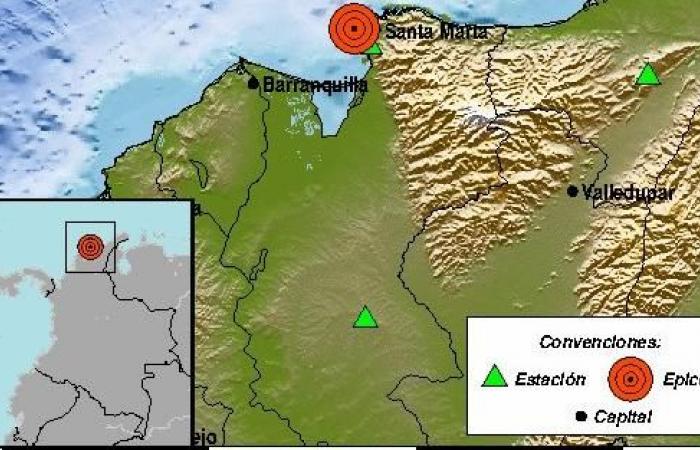 They report 4 tremors this Friday in the country, one of them in Magdalena
