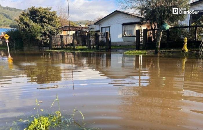 More than 400 people were isolated by the passage of the frontal system through the Los Ríos Region