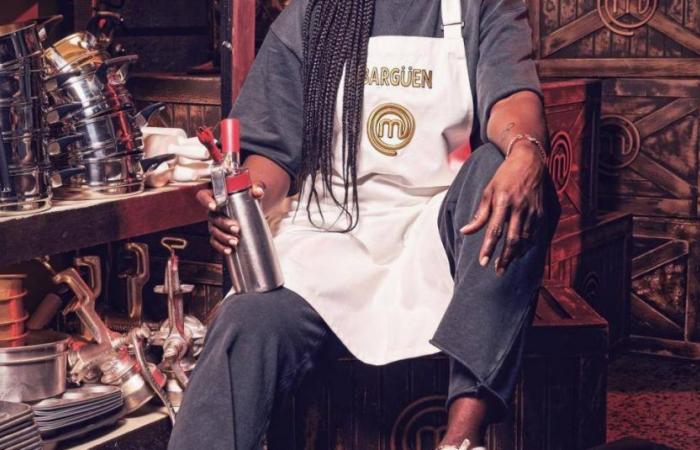 Why did Caterine Ibargüen cry with sadness despite winning the Celebrity Master Chef test?