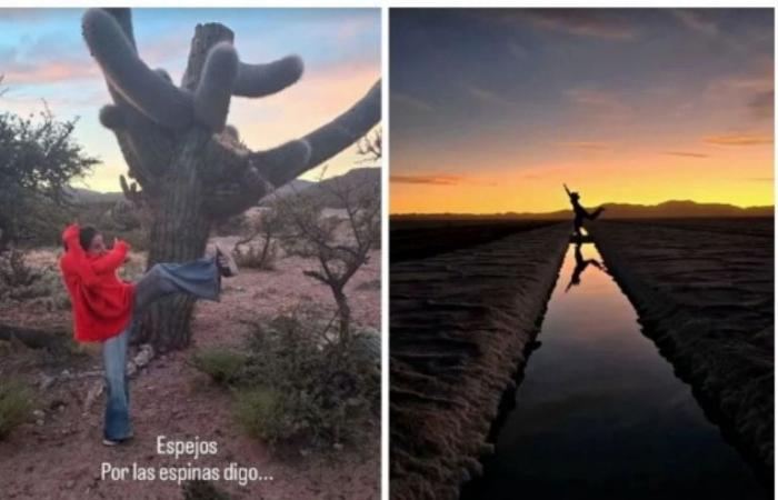 The images that Juana Viale shared on her trip through Argentina
