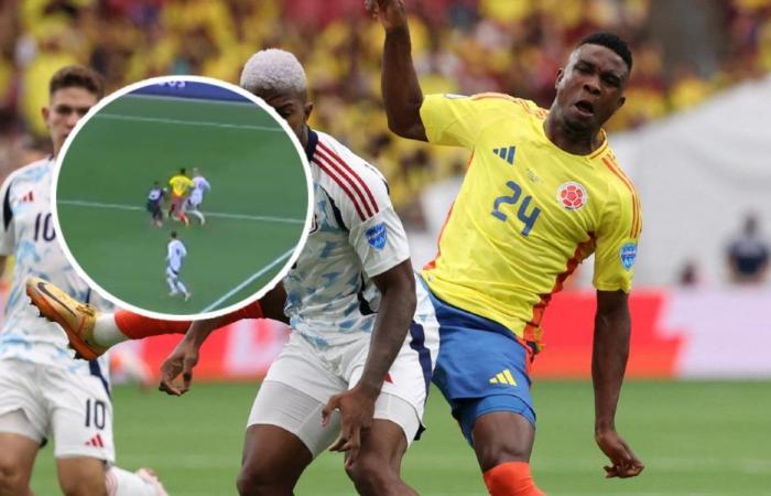 [VIDEO] Viveza de Córdoba: this is how they gave him a penalty in favor of Colombia