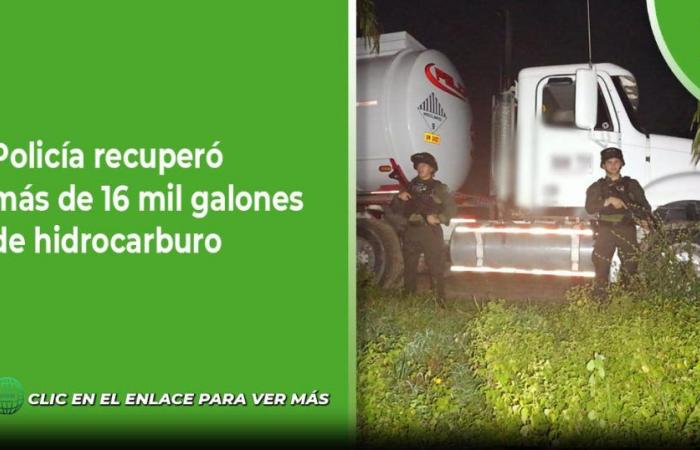 Police recovered more than 16 thousand gallons of hydrocarbon