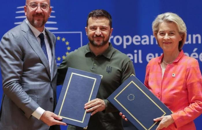 The European Union signed a security agreement with Zelensky of 5 billion euros annually until 2027