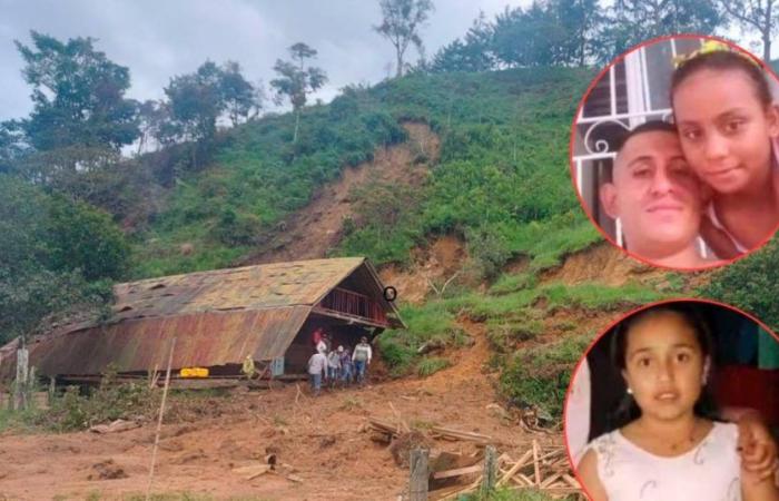 The heartbreaking story of the death of three members of the same family in a landslide in Abriaquí