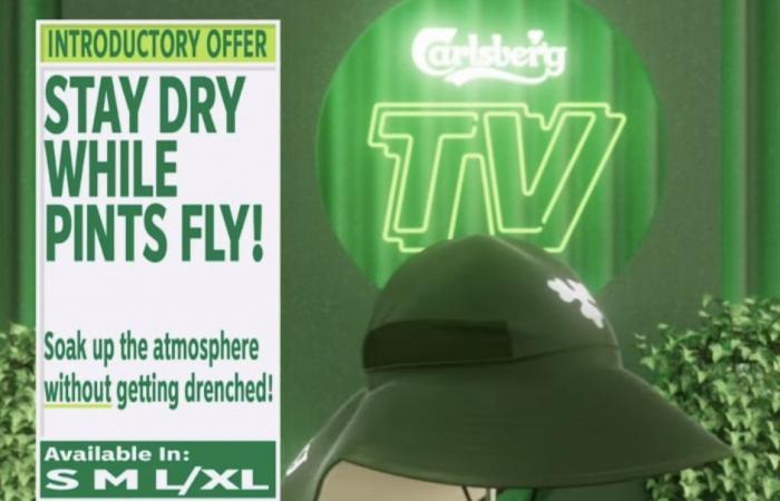Carlsberg UK releases hats to protect from ‘flying pints’