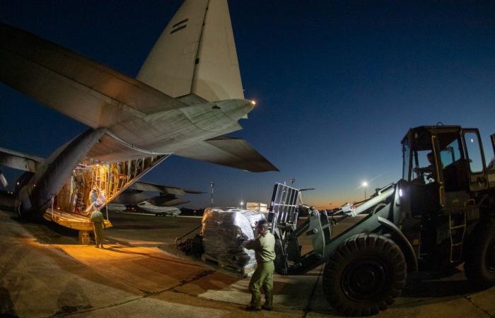 The government sent two Hercules planes with food and assistance to Santa Cruz and Chubut