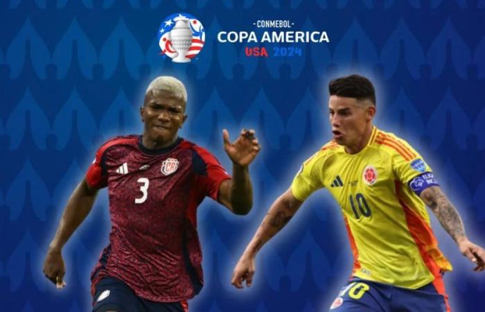 Where to watch Colombia vs Costa Rica TODAY: online TV channel for the match for date 2 of Group D of the Copa América 2024