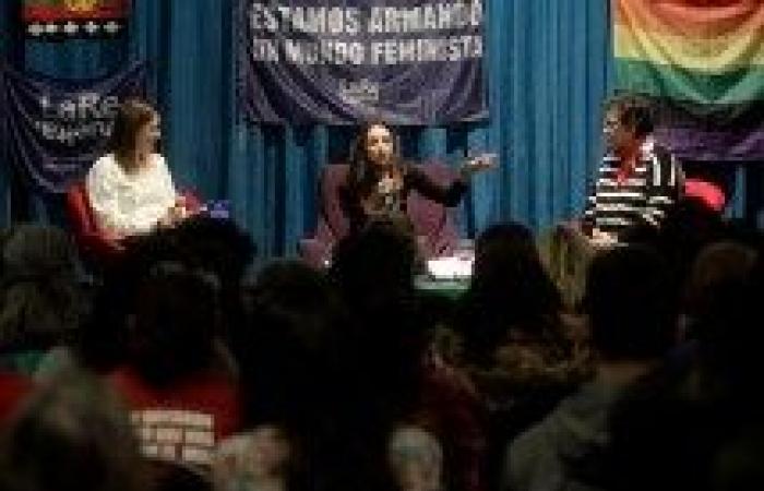 Thelma Fardín in Neuquén: asked for justice for the femicide of Silvia Cabañares